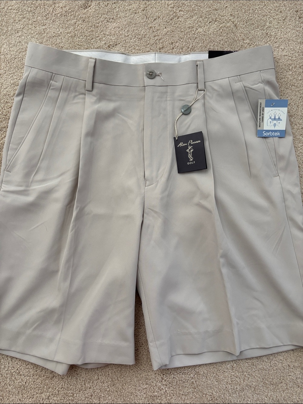 NEW with Tags! Men’s Alan Flusser Pleated Golf Shorts Size 34W